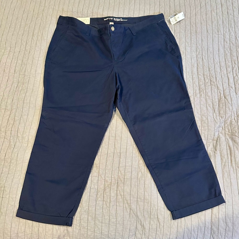 Gap The Girlfriend Khaki - Navy Size 18 - NWT